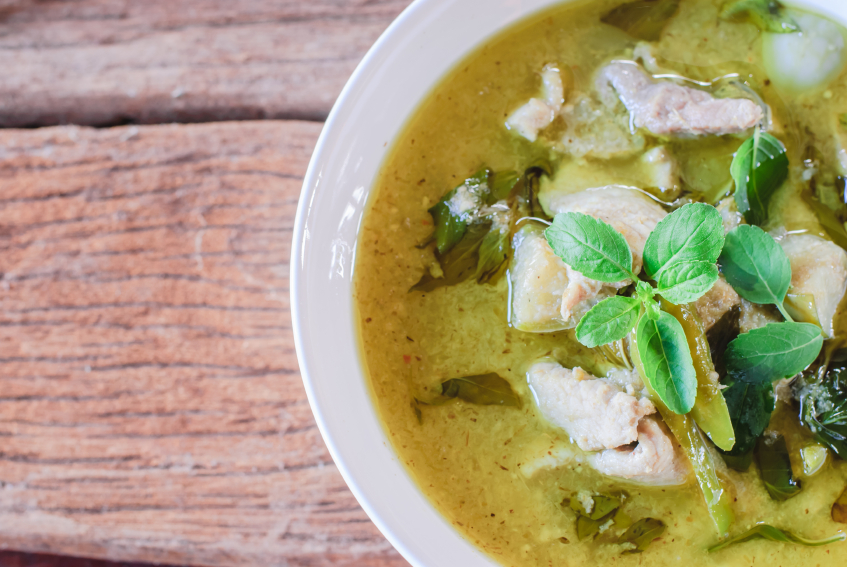 green curry with pork