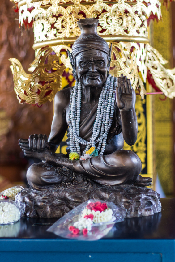 Hermit statue in Wat Ban Den , Chiangmai Thailand
