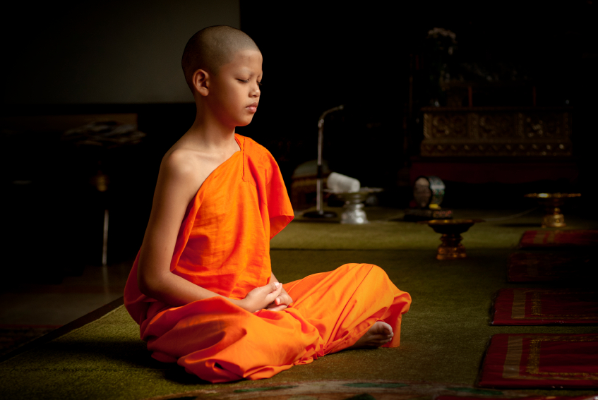 Buddhist little monk